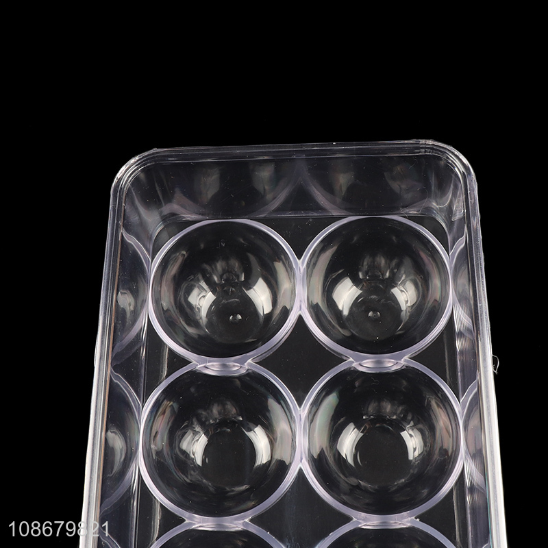 New product 12-hole plastic egg storage box for kitchen refrigerator