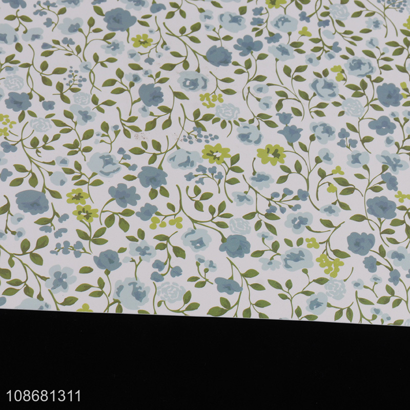 Wholesale reusable non-slip pvc placemat floral print pvc table mat