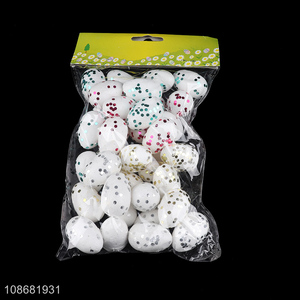Wholesale 36pcs foam Easter eggs for kids DIY crafts basket stuffers
