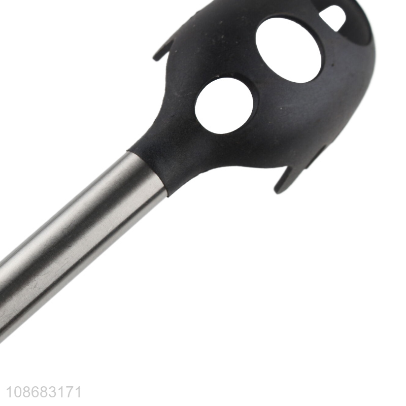 Wholesale non-stick heat resistant nylon spaghetti spatula with wooden handle