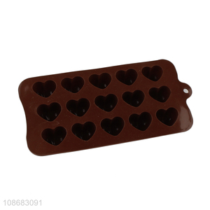 Hot selling heart shape silicone chocolate molds silicone pudding molds