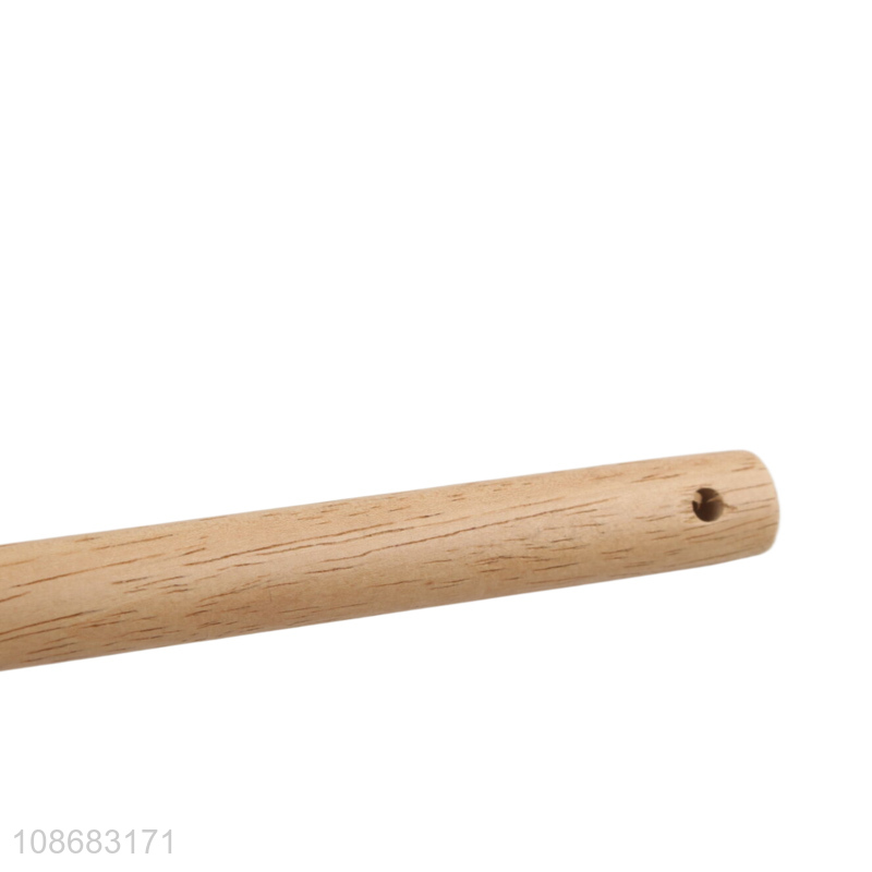 Wholesale non-stick heat resistant nylon spaghetti spatula with wooden handle