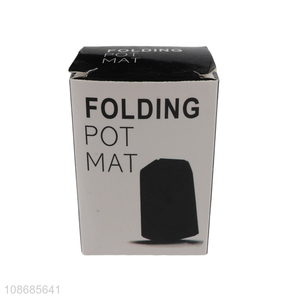 Top quality heat-resistant folding pot mat for kitchen