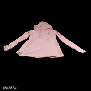 Top quality pink women women casual hoodie sweatshirt for sale
