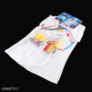 Good quality kids doctor costumes set doctor playset with accessories