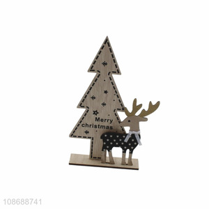 Hot sale wooden Christmas figurine Christmas centerpieces <em>party</em> <em>decorations</em>