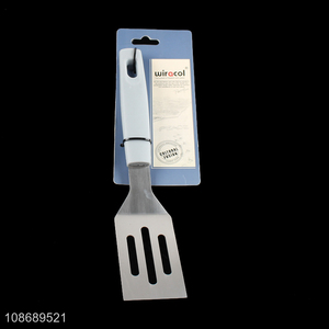Wholesale stainless steel flap top slotted grill spatula teppanyaki spatula