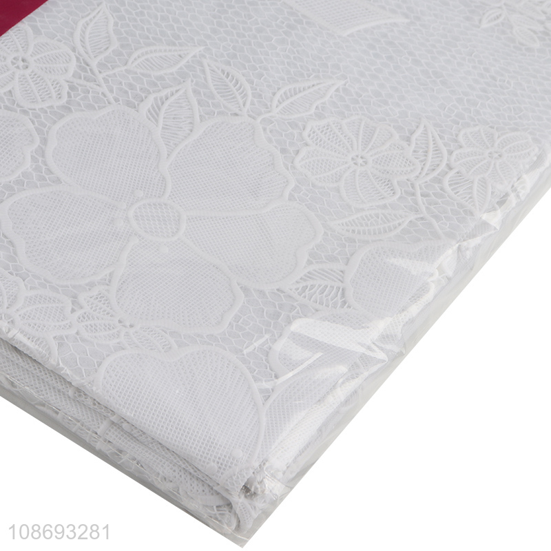 Factory price household white rectangle decorative table cloth for sale