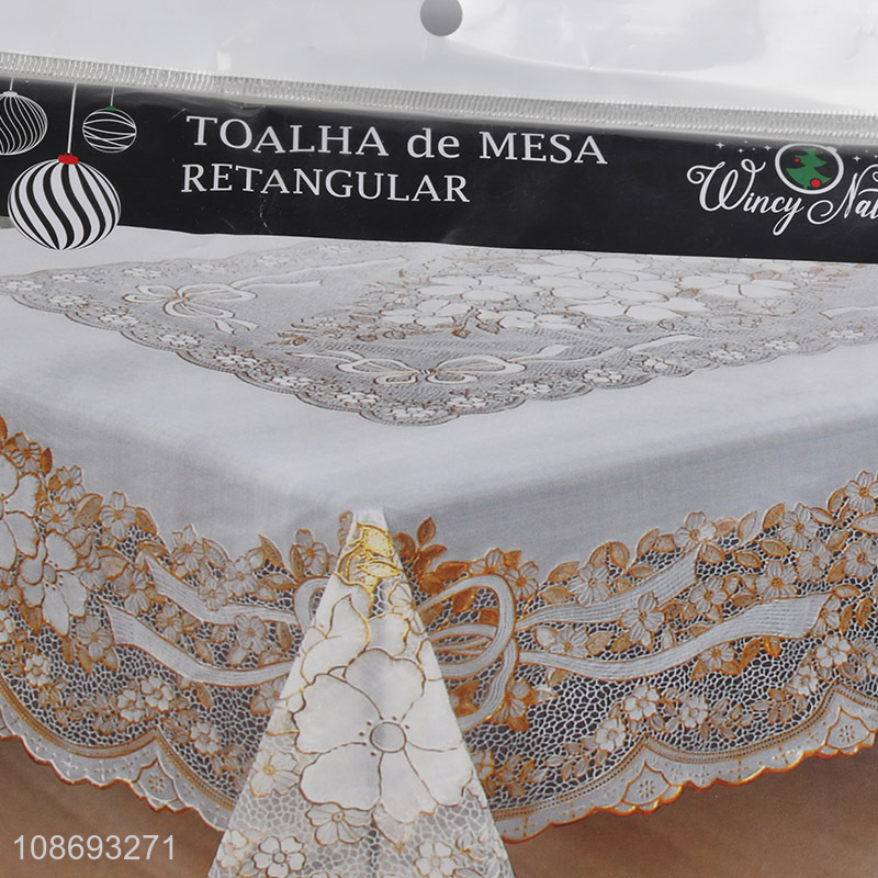 China factory hollow table decoration table cloth for home