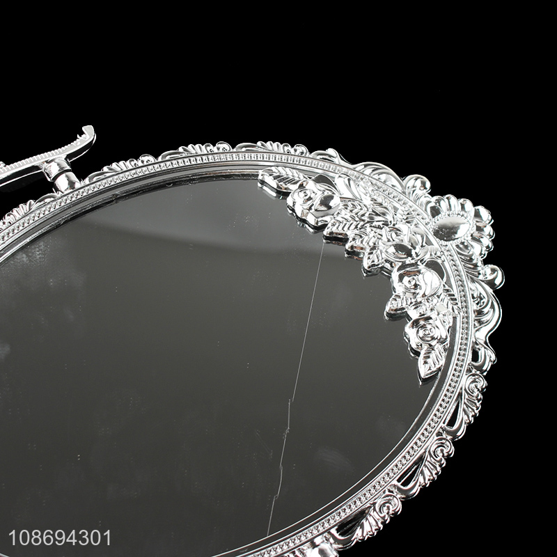 New arrival antique plastic double-sided princess makeup mirror for desk