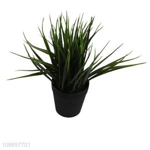 Good quality artitificial bonsai fake grass potted plant fake greenery wholesale