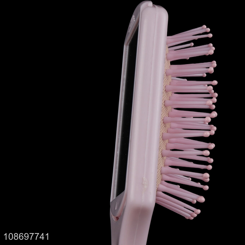 Wholesale anti-knotting airbag comb air cushion hairbrush with mirror