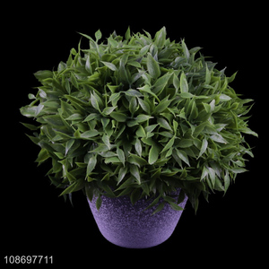 New arrival artificial potted plant fake greenery for office desktop decoration