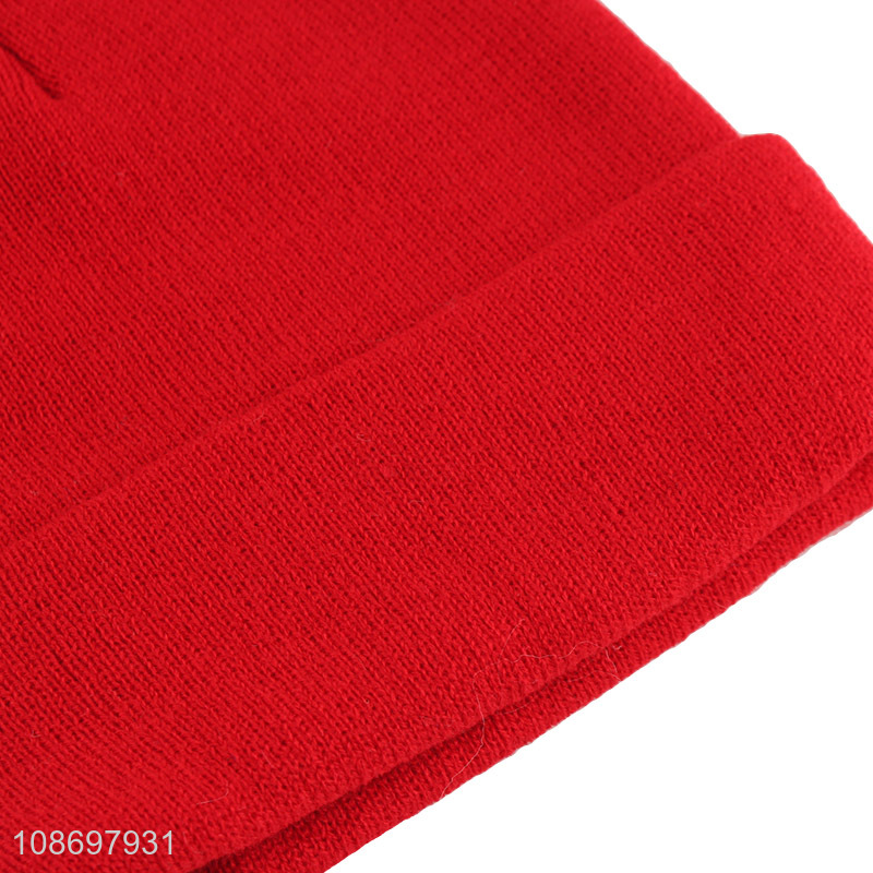 Hot sale multicolor winter warm men women beanies hat knitted hat wholesale