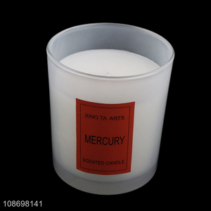 Factory supply home décor long lasting scented candle glass cup candle