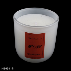Online wholesale long lasting home fragrance scented candle glass jar candle