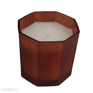 Good selling home décor glass cup candle jar candle scented candle wholesale