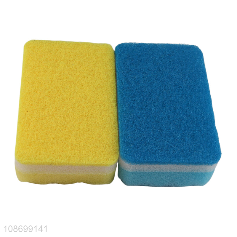 Wholesale heavy duty cleaning ball and scrubbing sponge set for dishwashing