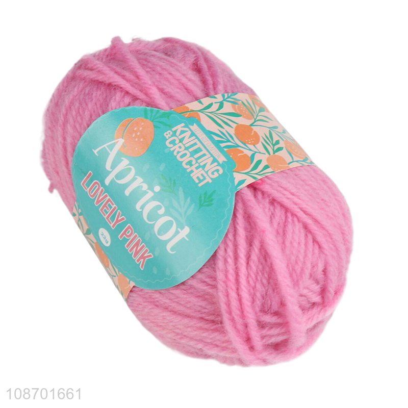 Good quality polyester hand knitting yarn set with knitting needles & crochet hook