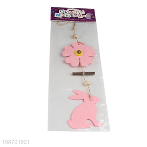 New product wooden Easter <em>decorations</em> Easter wall hanging ornaments
