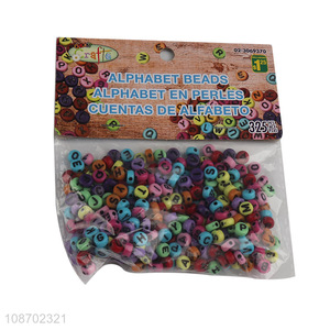 Good price colorful flat letter beads DIY craft jewelry making kit