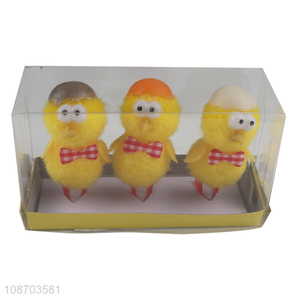 Hot selling mini Easter chicks figurines statues for Easter <em>party</em> decoration