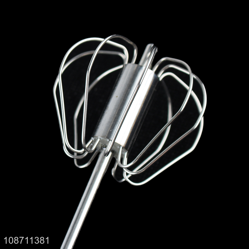 Top quality stainless steel handheld egg whisk for kitchen gadget