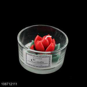 Wholesale scented candle fragrance candle aromatherapy candle in glass jar