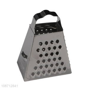 Latest design stainless steel 4sides kitchen gadget vegetable grater wholesale