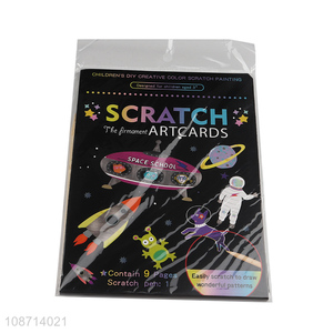 Top products children diy color scratch painting toys scratch art paper for sale