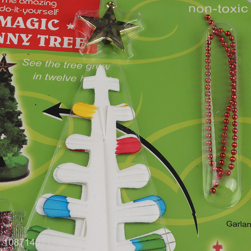 Hot sale magic growing crystal Christmas tree DIY Christmas decoration