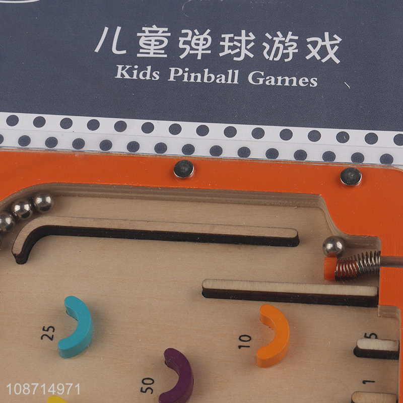 Low price wooden kids pinball games educational toys for sale