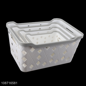 Best selling hollow multi-purpose storage basket with handle wholesale