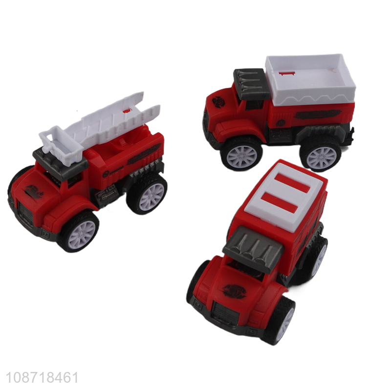 Good quality mini plastic truck model toys set for kids age 3+