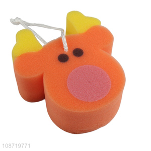 Top sale cartoon body cleaning baby bath scrub sponge wholesale