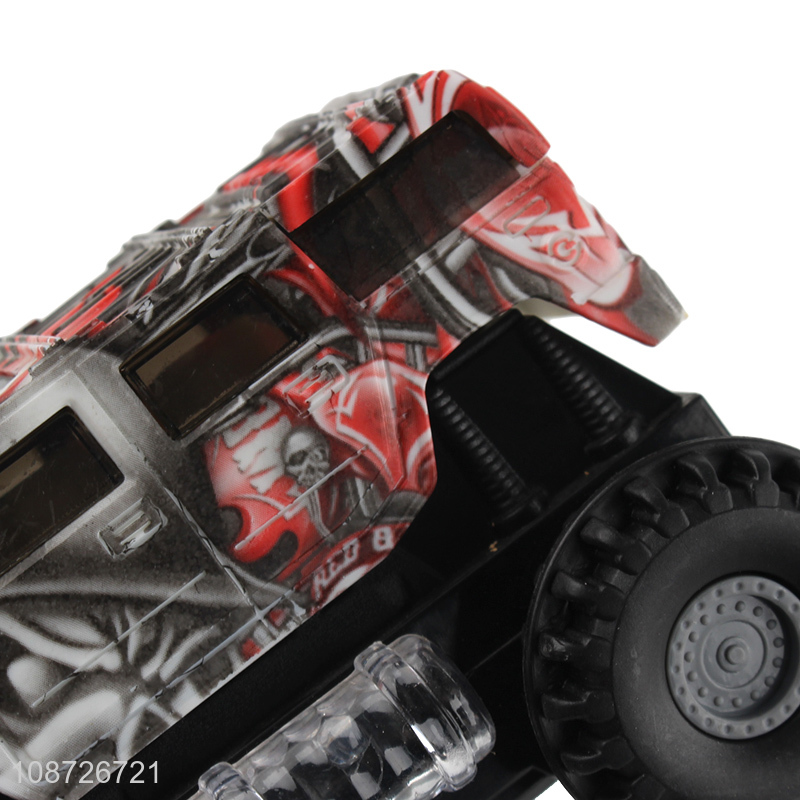Hot selling  electric graffiti cross-country truck with music & light for kids gifts