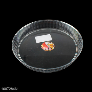 Wholesale round clear food grade plastic fruit snacks plate dessert plate
