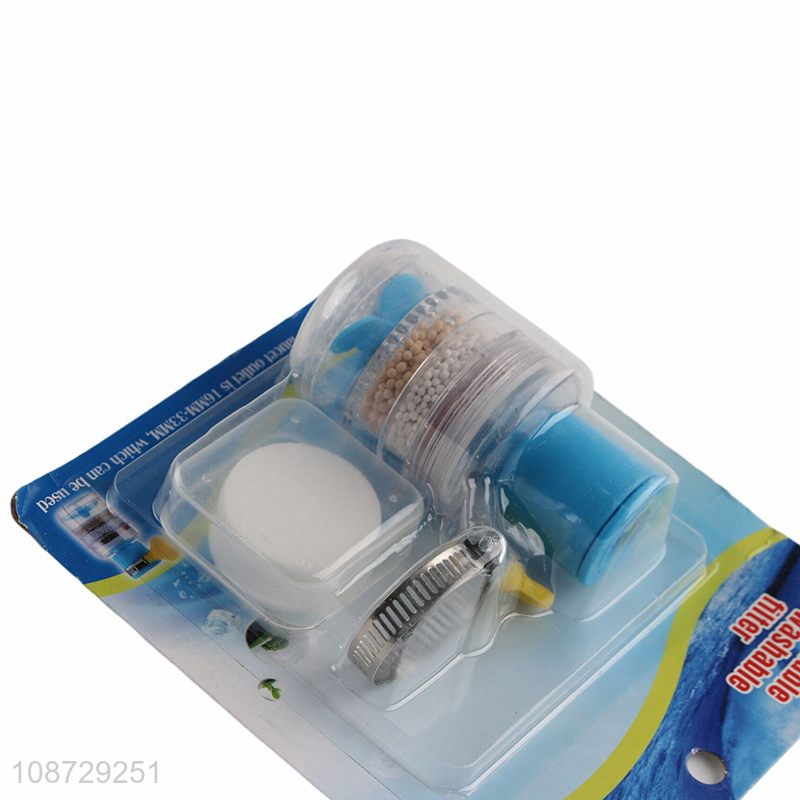 Yiwu market detachable washable anti-splash saving water filter for sale