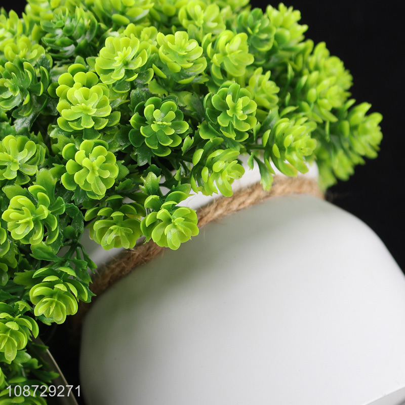 China factory green natural artificial plants fake bonsai for indoor decoration