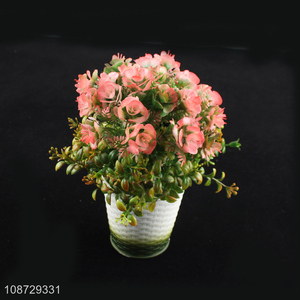 Good quality artificial flower plastic fake bonsai fake flower for decoration