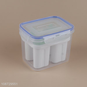 Online wholesale 4-cavity popsicle mold with food storage bin