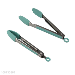 Top products stainless steel heat-resistant food tongs food clips
