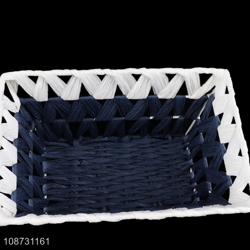 Good quality multi-purpose hand-woven papyrus storage basket for pantry kitchen