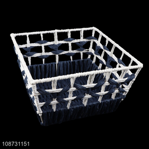 Online wholesale hand-woven papyrus storage basket multi-purpose storage basket