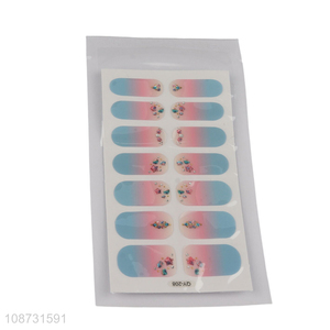 Wholesale self-adhesive nail polish strips nail stickers for nail art