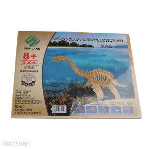 Most popular plesiosaurus wooden 3d puzzle jigsaw toys kids educational toys