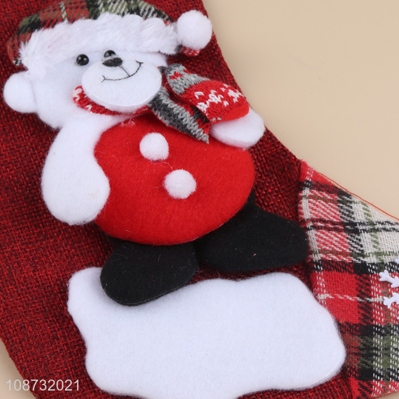 New arrival 3D fabric Christmas stockings Christmas tree hanging ornaments