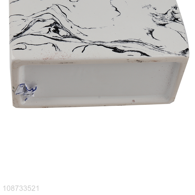 Popular product marble pattern ceramic hand sanitizer bottle for bathroom