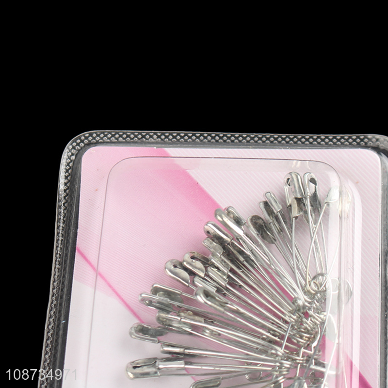 Wholesale 30pcs metal safety pins for crafts, clothing and quilting