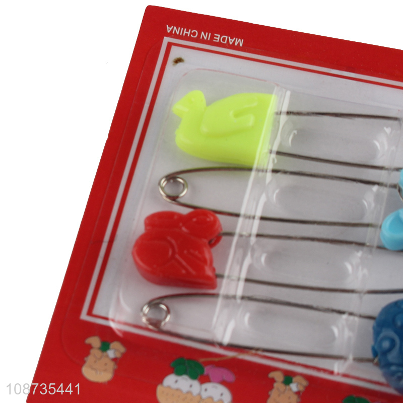 New arrival 4 pieces metal baby safety pins cloth nappy pins